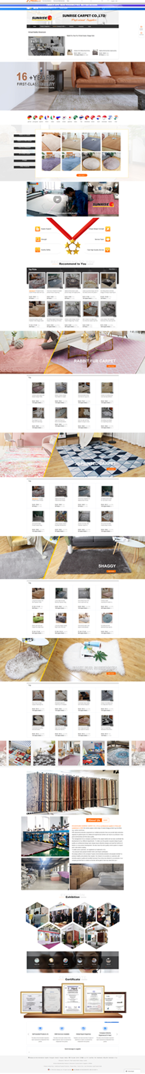 地毯阿里巴巴國際站裝修案例